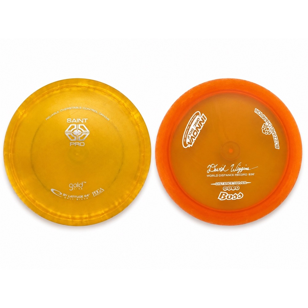 Latitude 64 Saint Pro Gold Line & Innova Blizzard Champion Boss Disc Golf Bundle